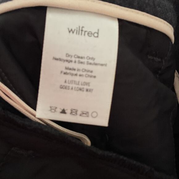 Aritzia Wilfred Tie-Front Pants wool belted wide leg pant - Picture 10 of 10